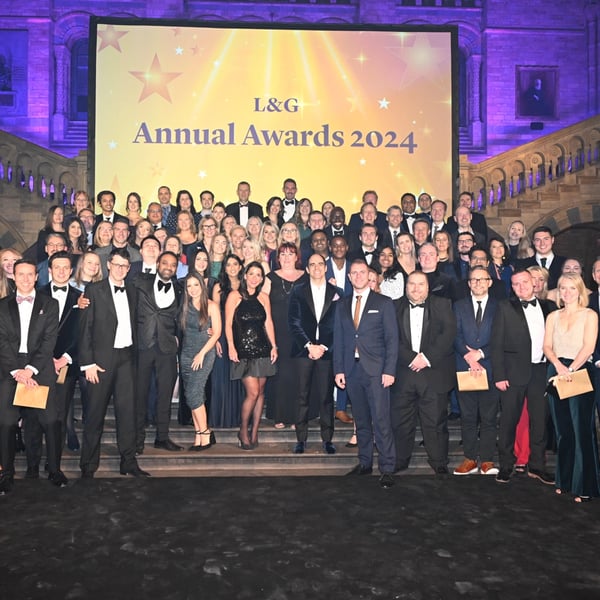 L&G employees gathered at the Natural History Museum in London, England, celebrating L&G's 2024 Annual Awards.