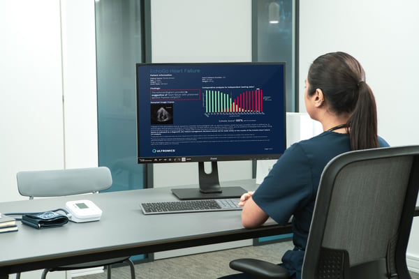 Echogo® Heart Failure Doctor Looking At Report