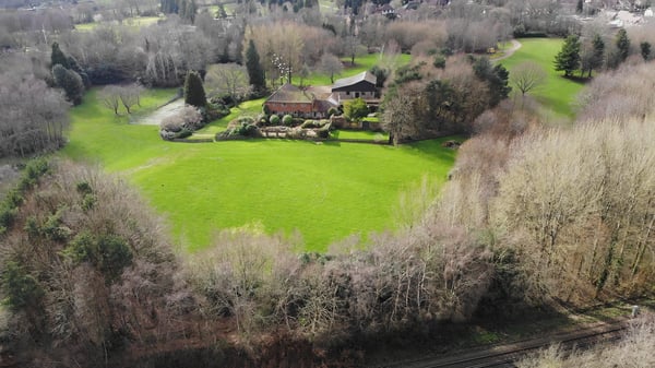 drone image of site