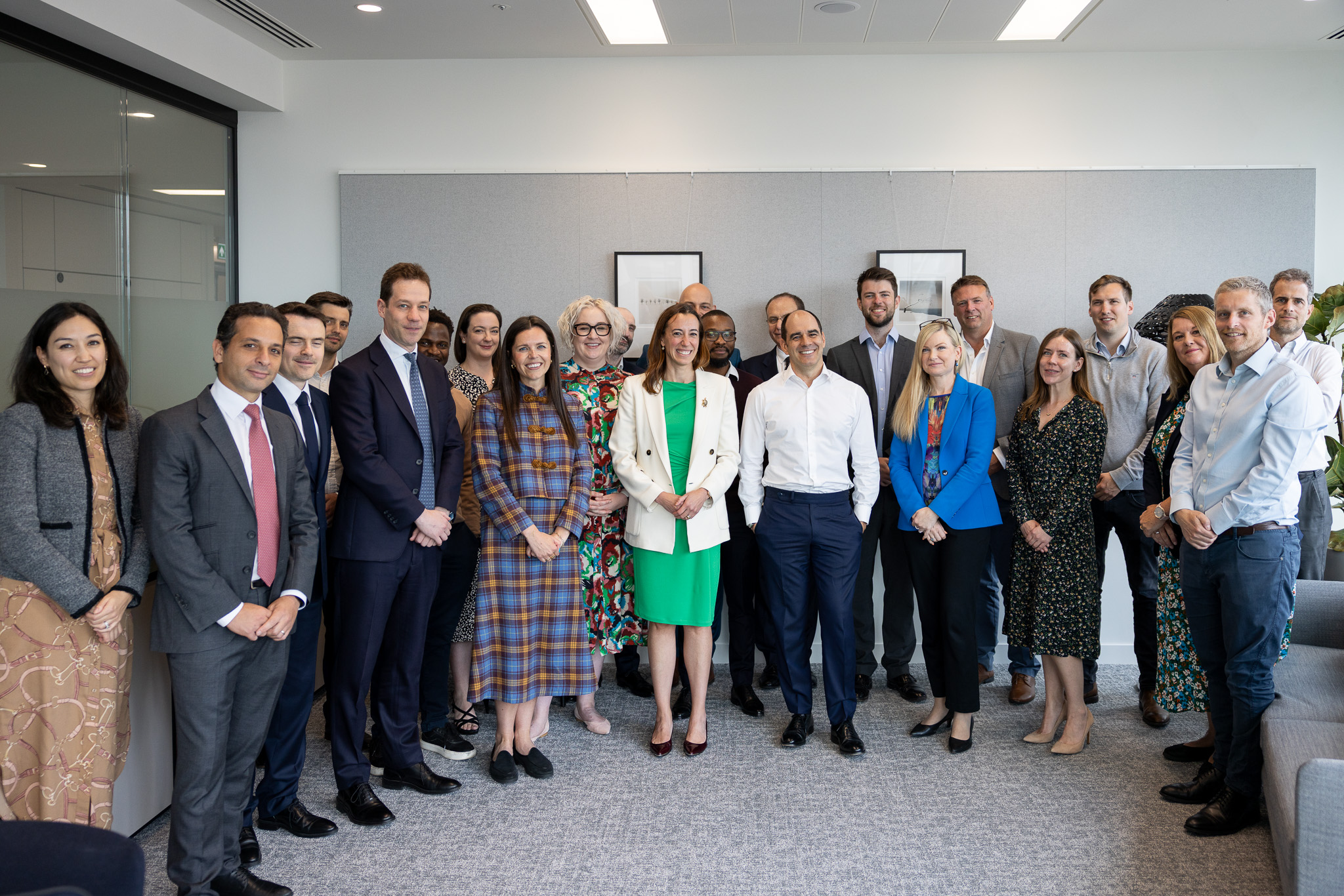 Map of our UK investments Our - Ant%C3%B3nio Sim%C3%B5es Group Ceo L G Standing In An Office Posing For A Photo With The Team At Blackstone 
