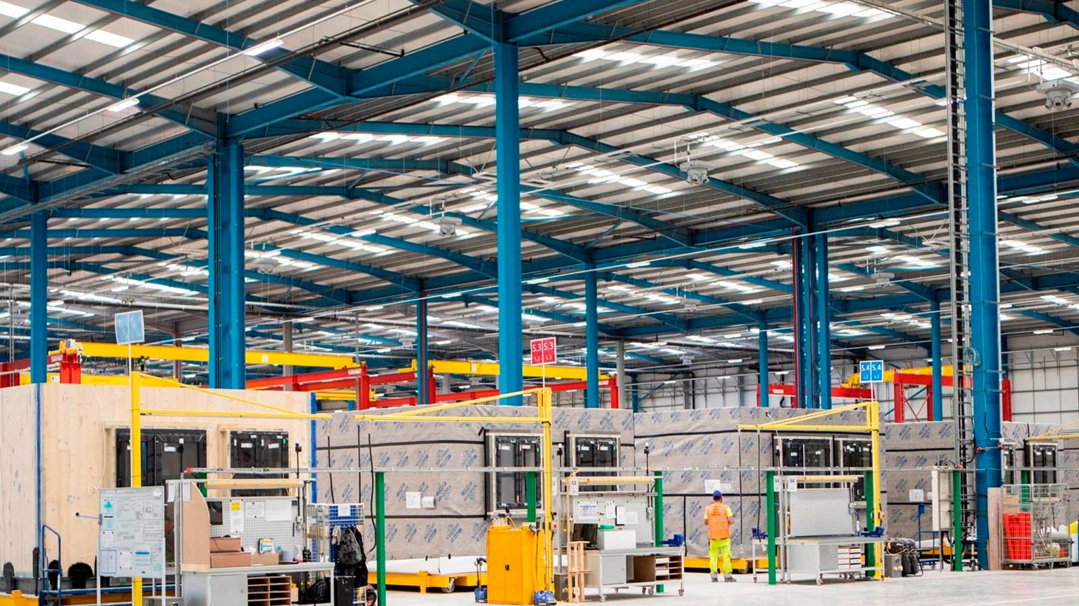 Modular home production storage Modular home production storage