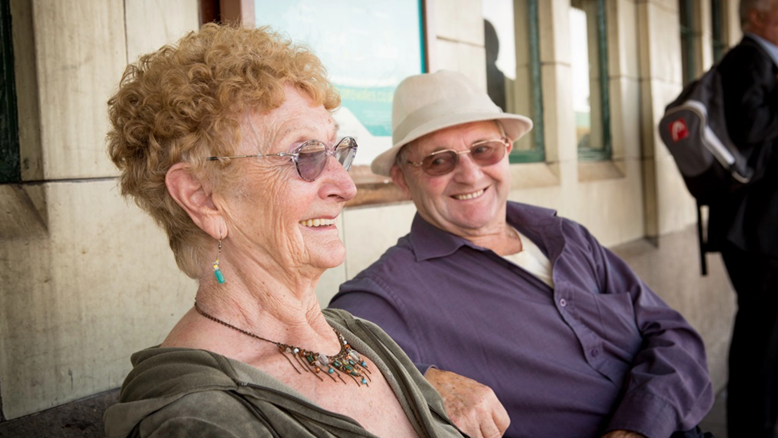 Elderly couple in holiday  Elderly couple in holiday