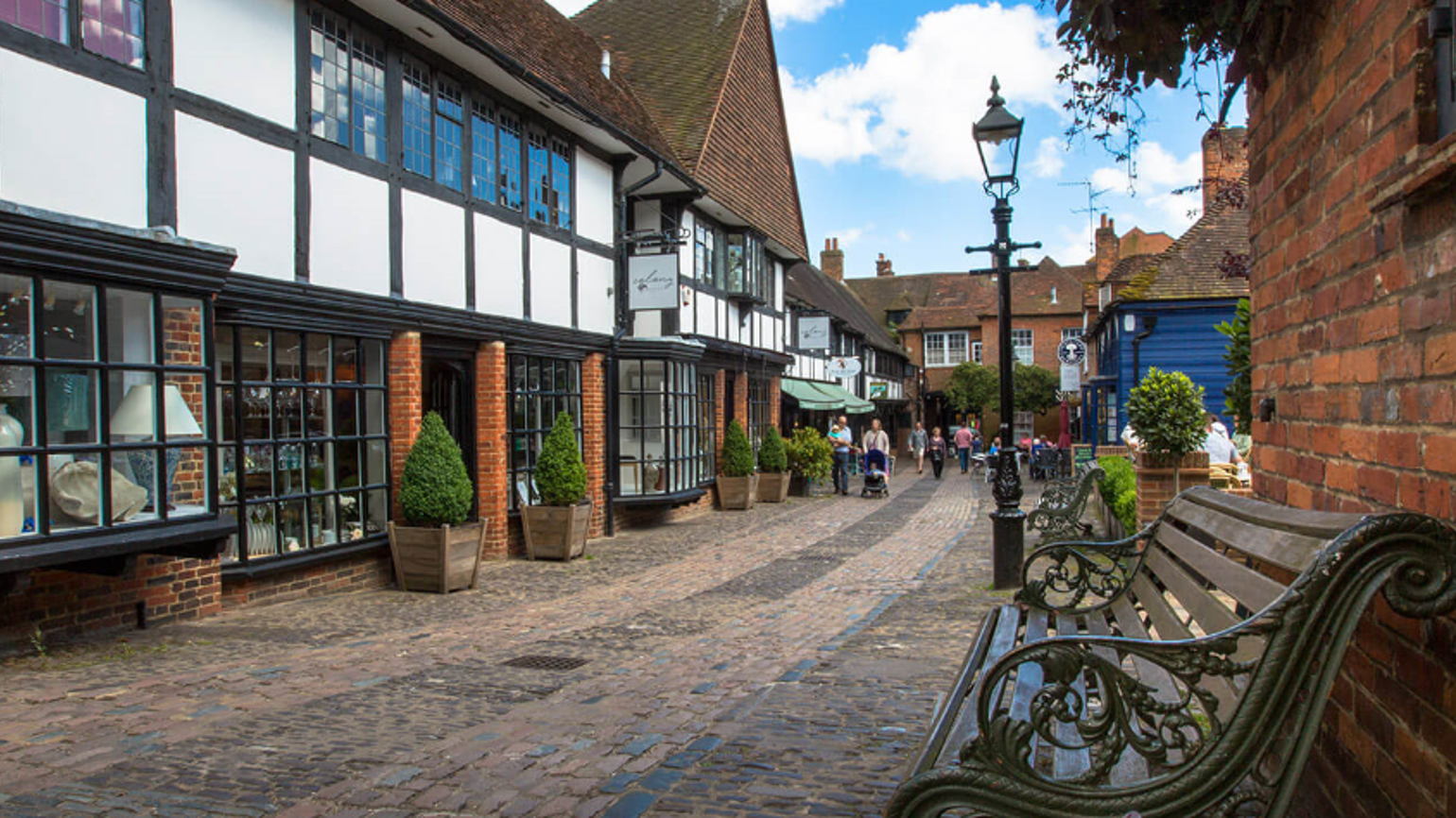 Photo of Lion and Lamb Yard, Farnham, Surrey Photo of Lion and Lamb Yard, Farnham, Surrey