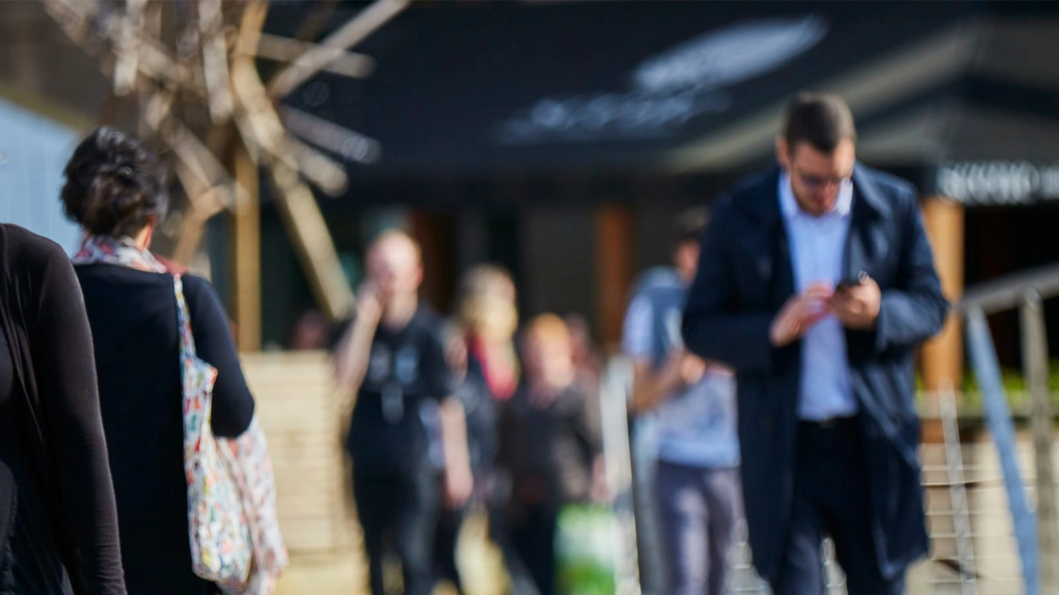 Street with people Street with people