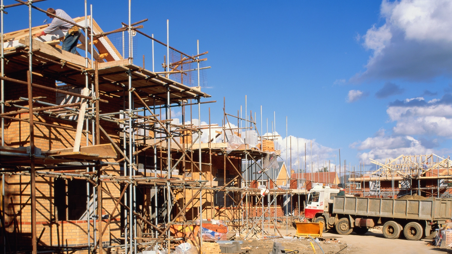 Photo of construction site Photo of construction site