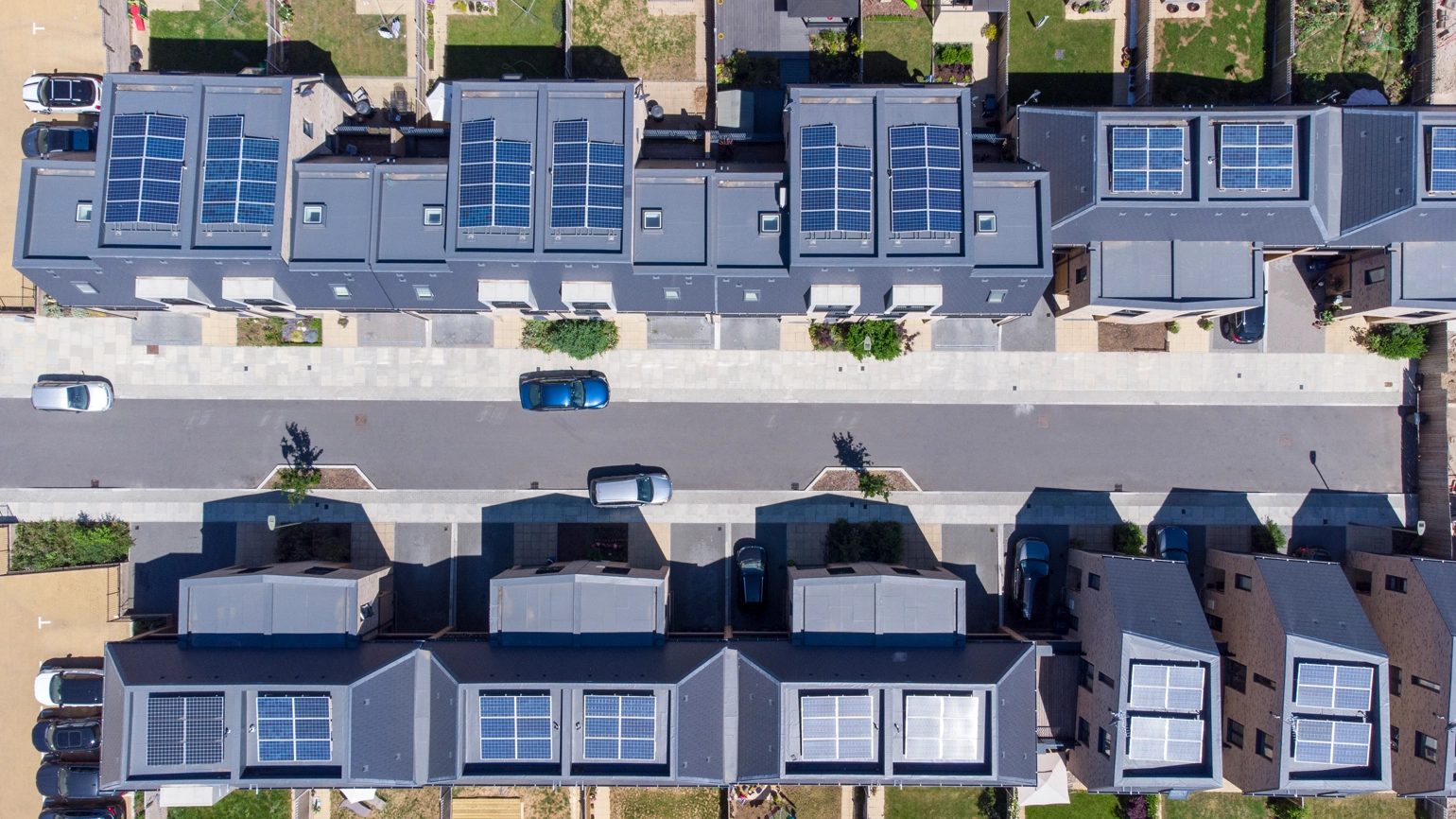 Sustainable housing developments with solar panels Sustainable housing developments with solar panels