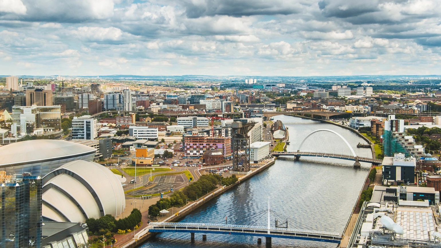 View of Glasgow city View of Glasgow city