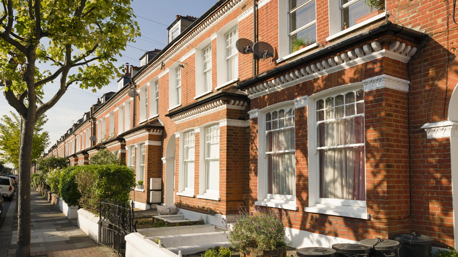 British terraced house exterior British terraced house exterior