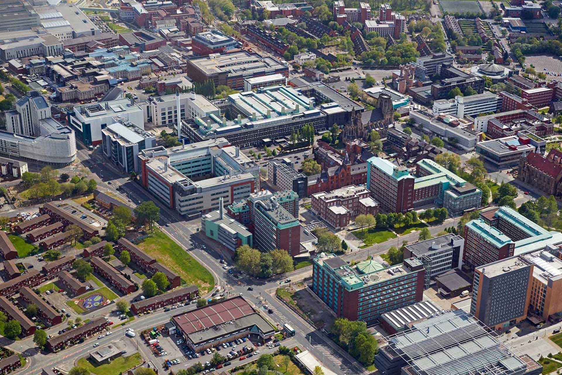 Manchester aerial shot 