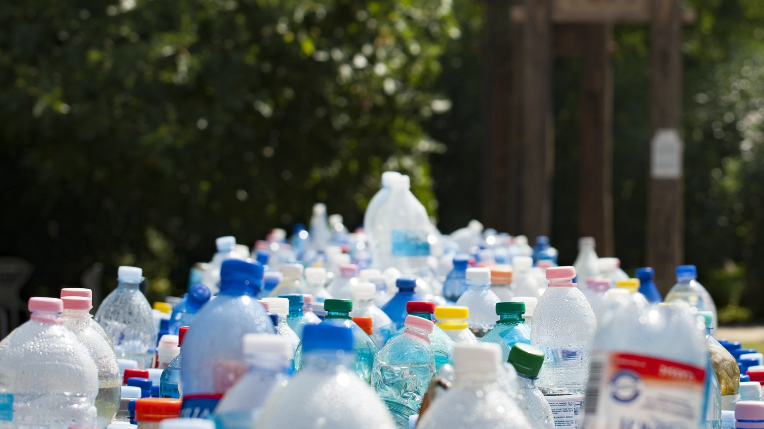 Pile of plastic bottles Pile of plastic bottles