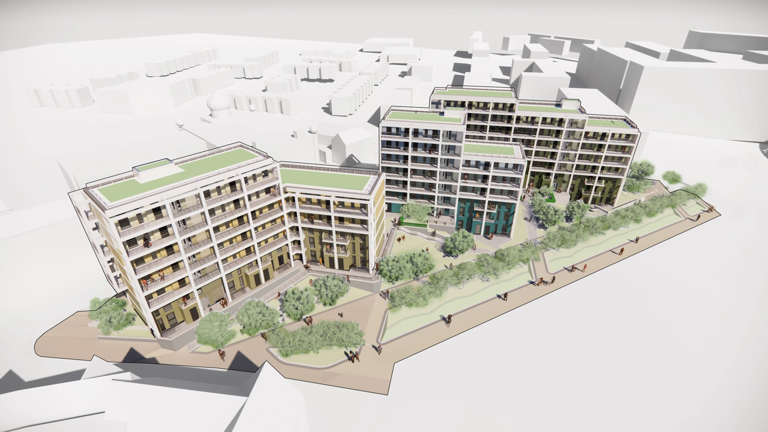 Future Homes project on Newcastle Helix CGI image  Future Homes project on Newcastle Helix CGI image