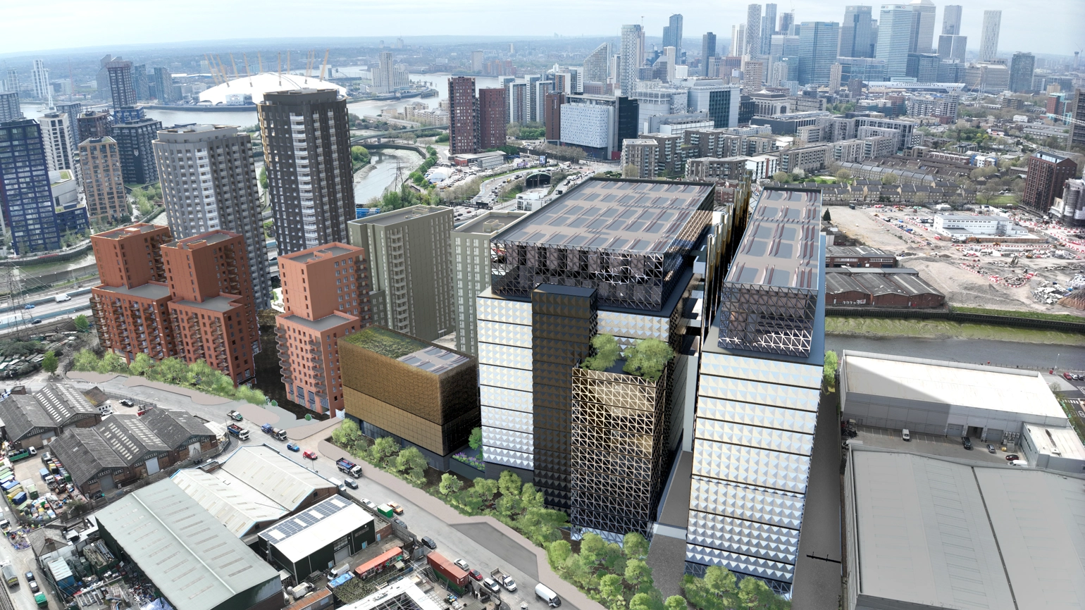 Photograph of birds eye view of Newham data centre Photograph of birds eye view of Newham data centre