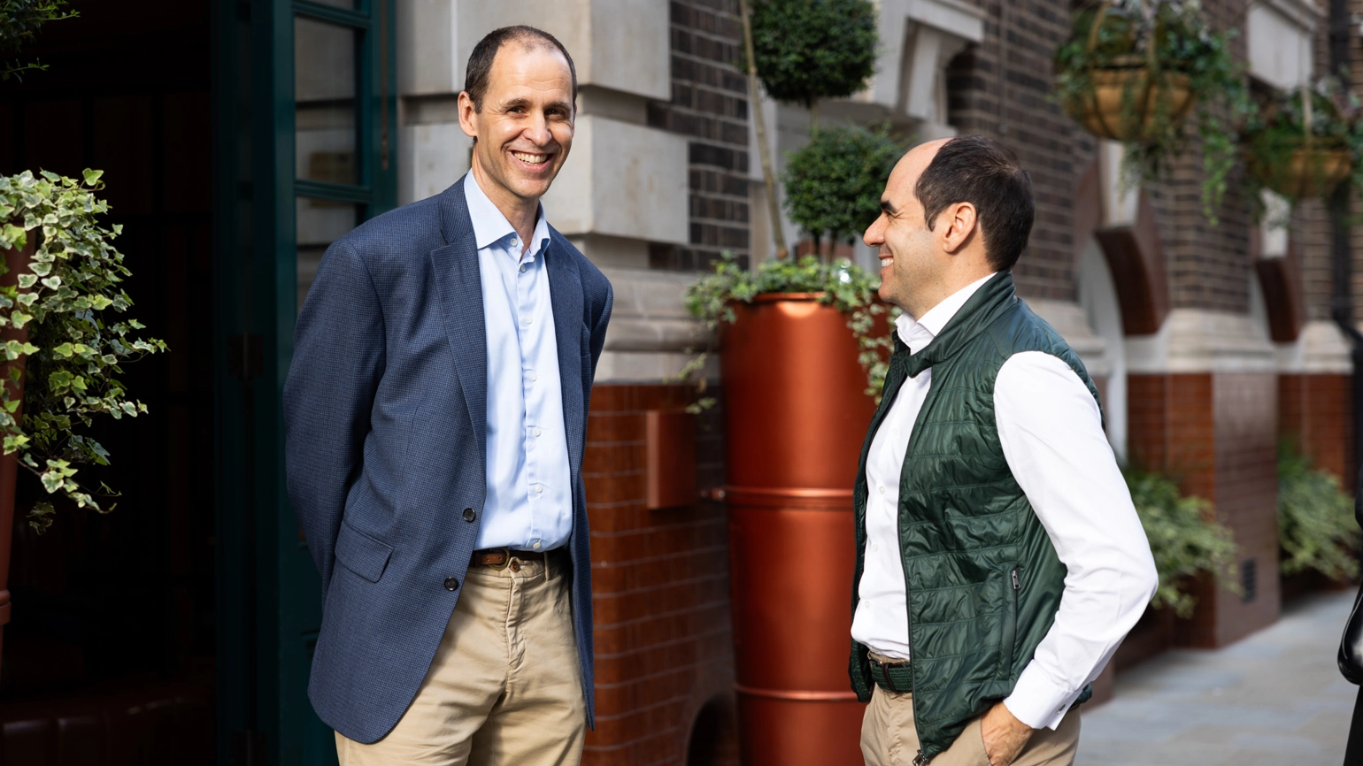 Eric Adler, Asset Management Chief Executive, stands beside António Simões, Group Chief Executive Officer of Legal & General. Eric Adler, Asset Management Chief Executive, stands beside António Simões, Group Chief Executive Officer of Legal & General.
