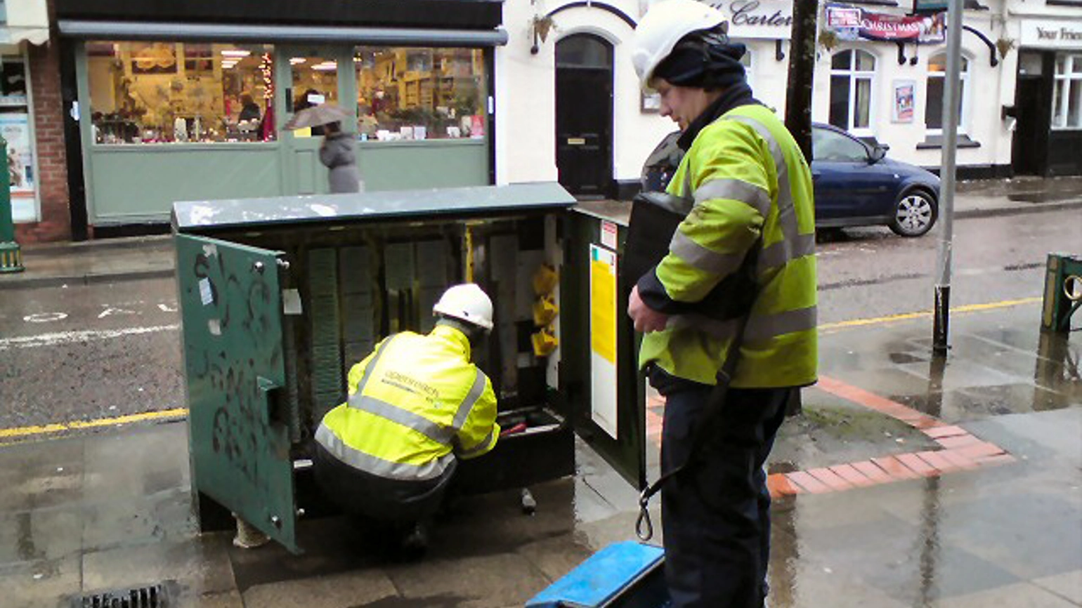 Two engineers working electric engineer work Two engineers working electric engineer work