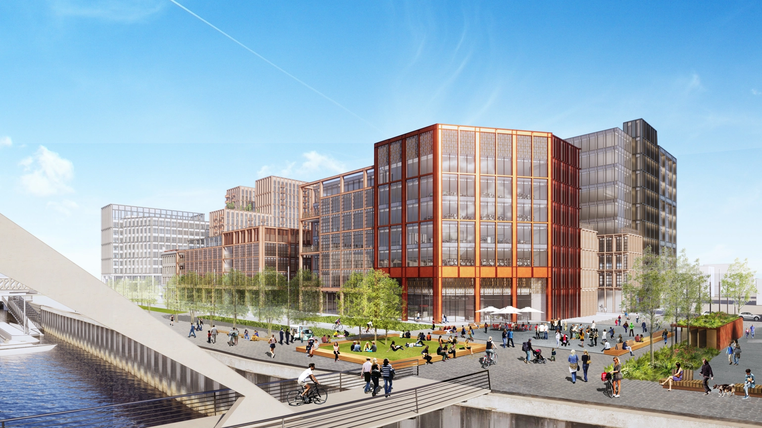 Glasgow Barclays bridge view Planning Image Glasgow Barclays bridge view Planning Image