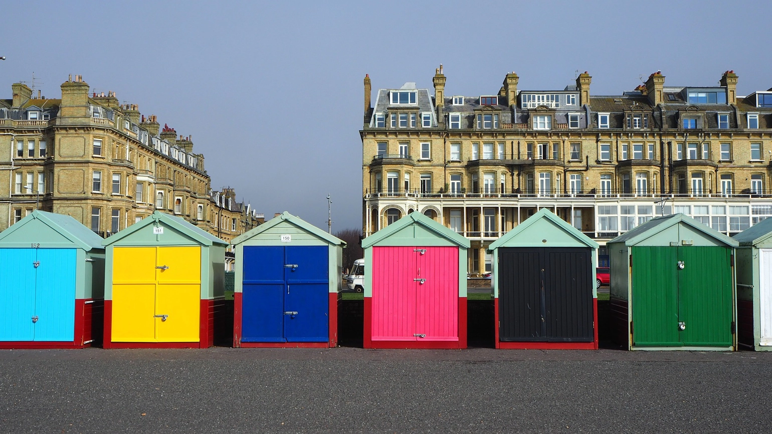 Image of Brighton Hove beach Huts Image of Brighton Hove beach Huts