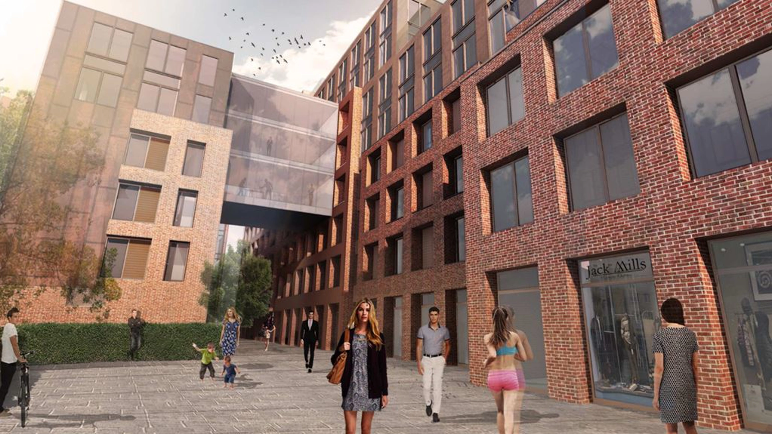 Student accommodation block in Lincoln Student accommodation block in Lincoln