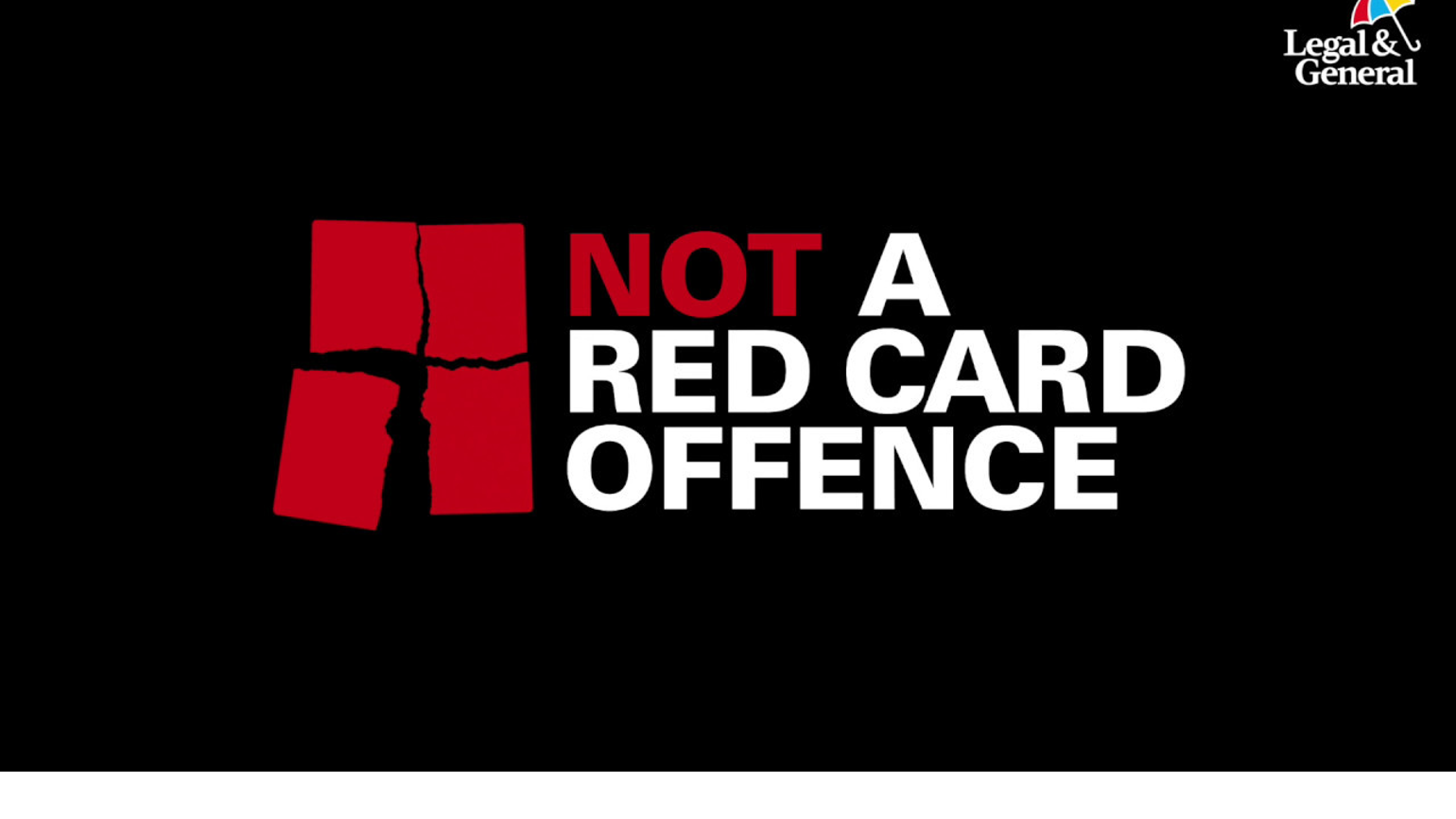 Not a red card offence banner Not a red card offence banner