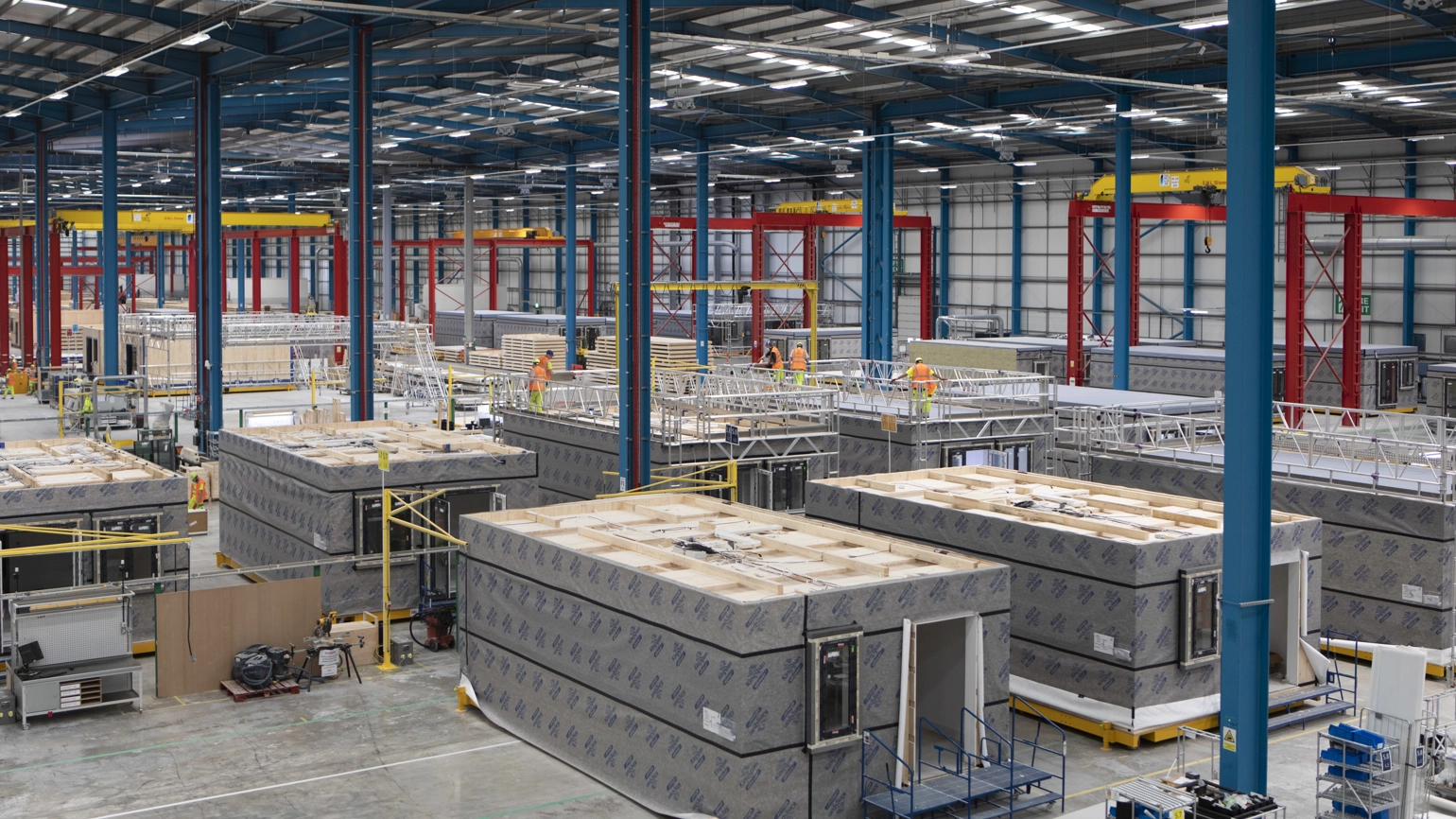 Modular home production storage Modular home production storage